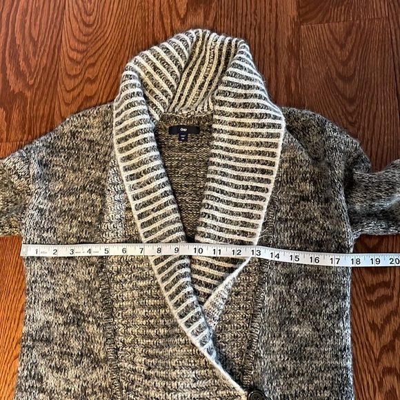 GAP relaxed fit women’s shawl collar cable knit cardigan double breasted look XS - Picture 13 of 16